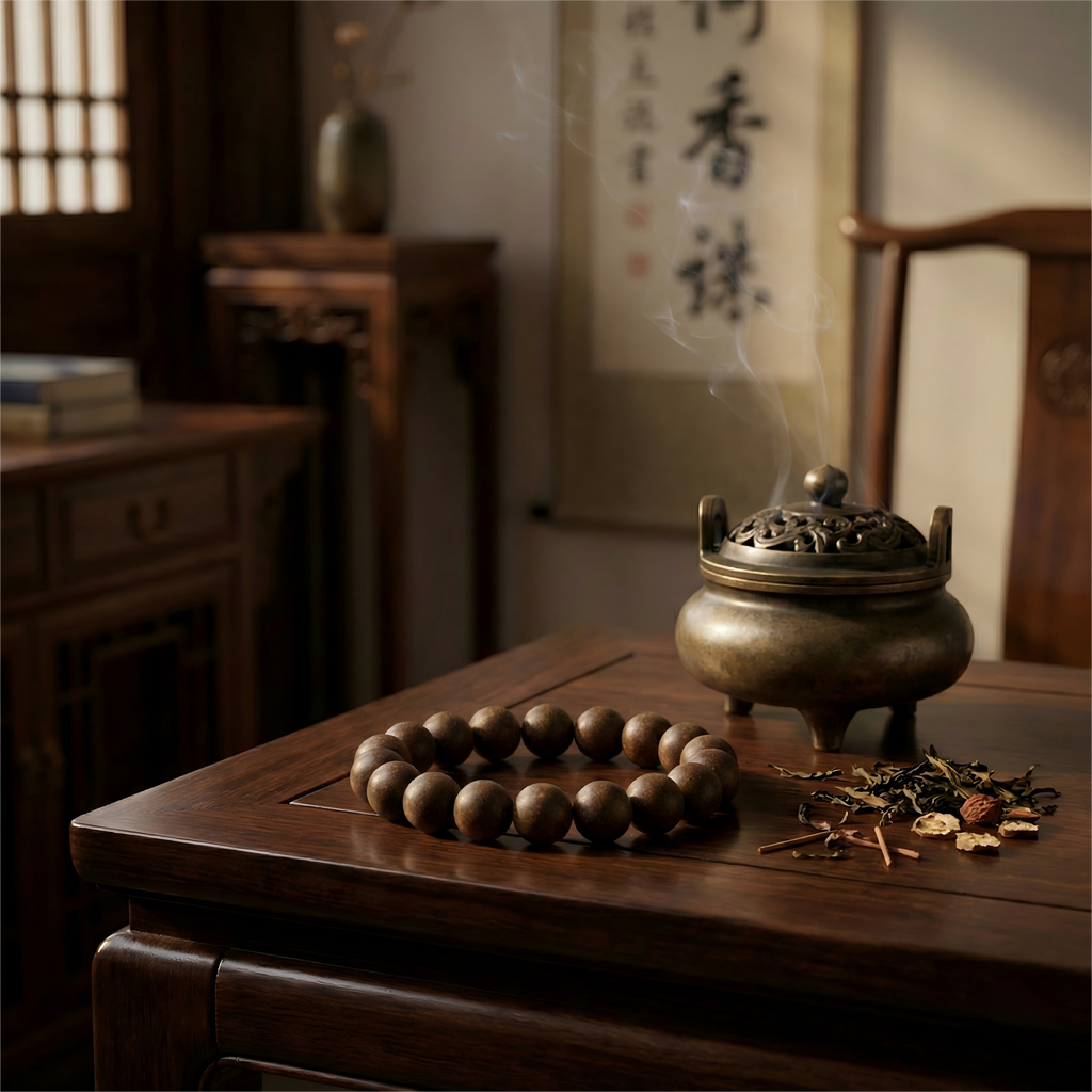 The Emperor's Dream | Goose Pear & Agarwood Sleep Bracelet