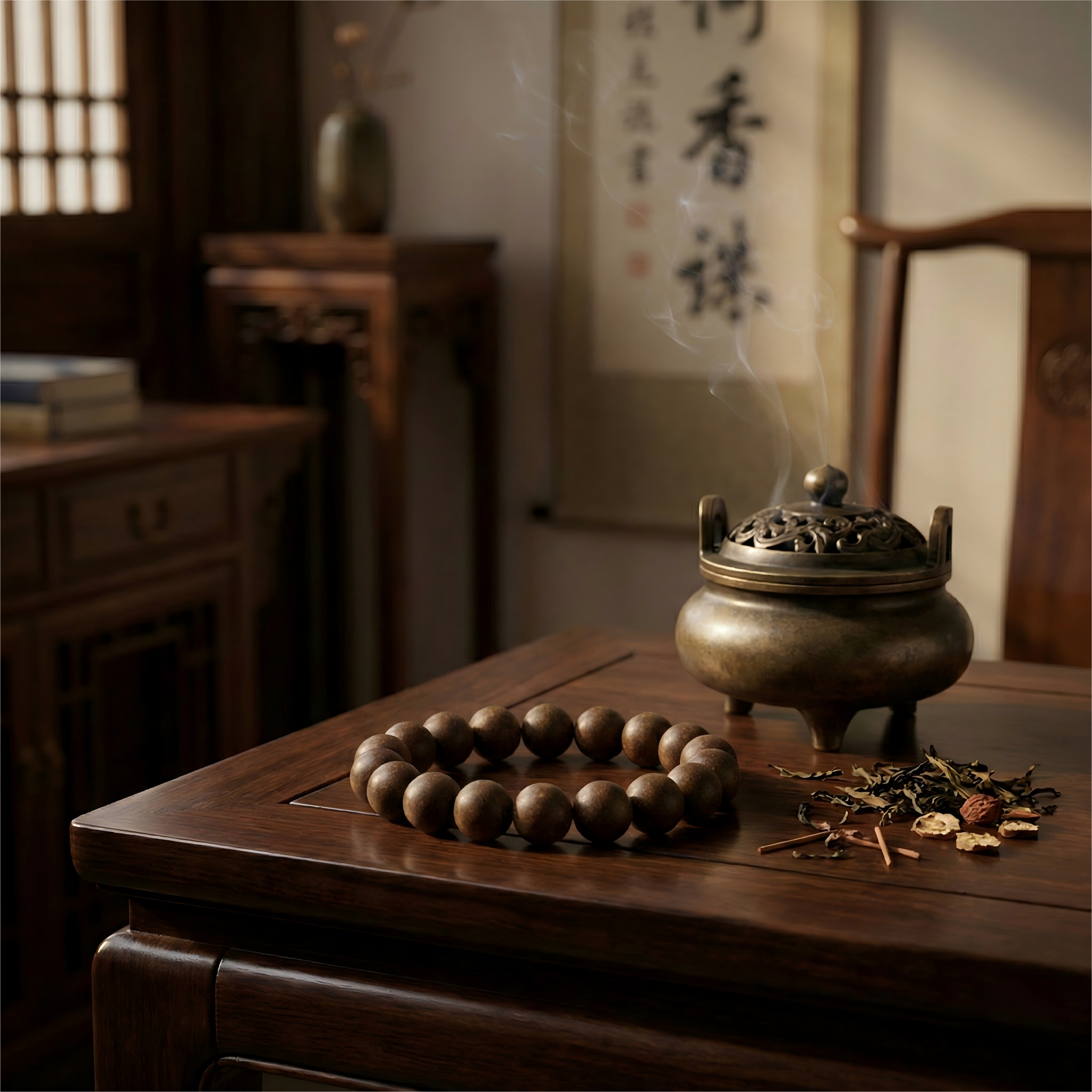 The Emperor's Dream | Goose Pear & Agarwood Sleep Bracelet